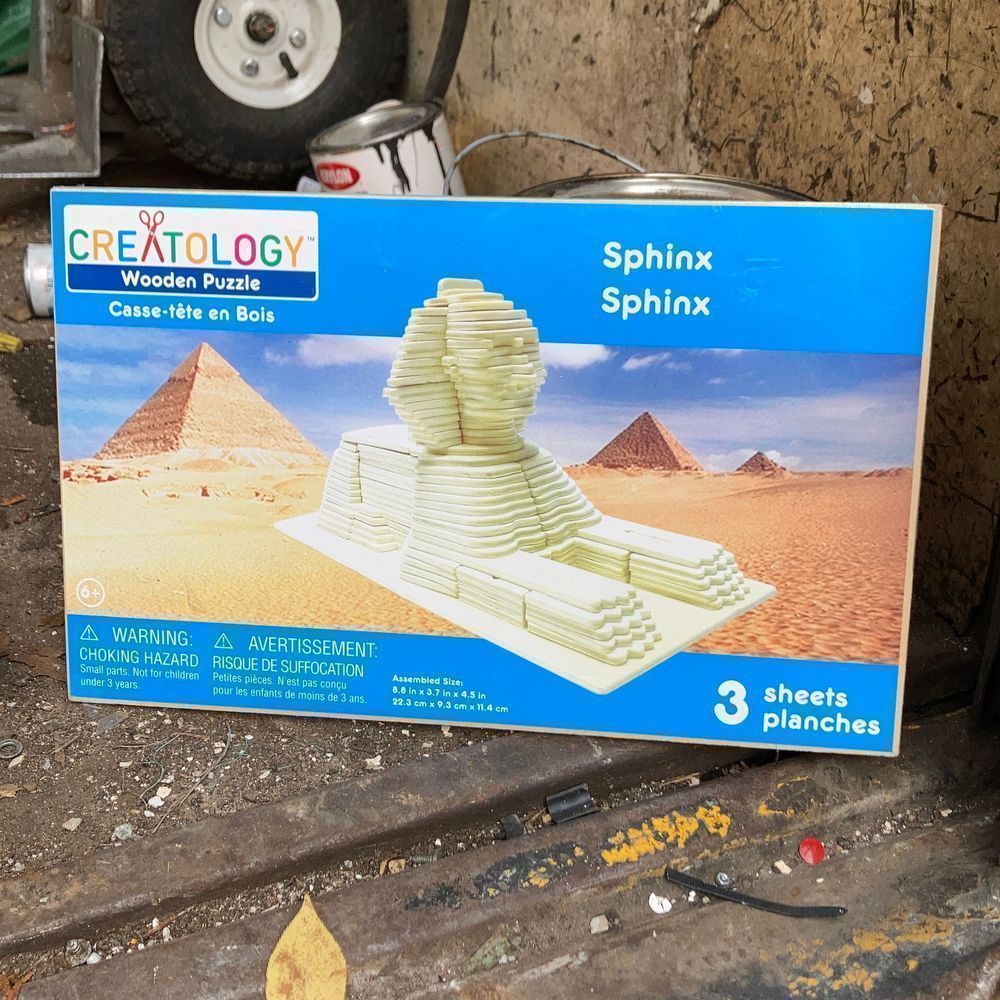 Creatology Wooden Puzzle Sphinx New Sealed